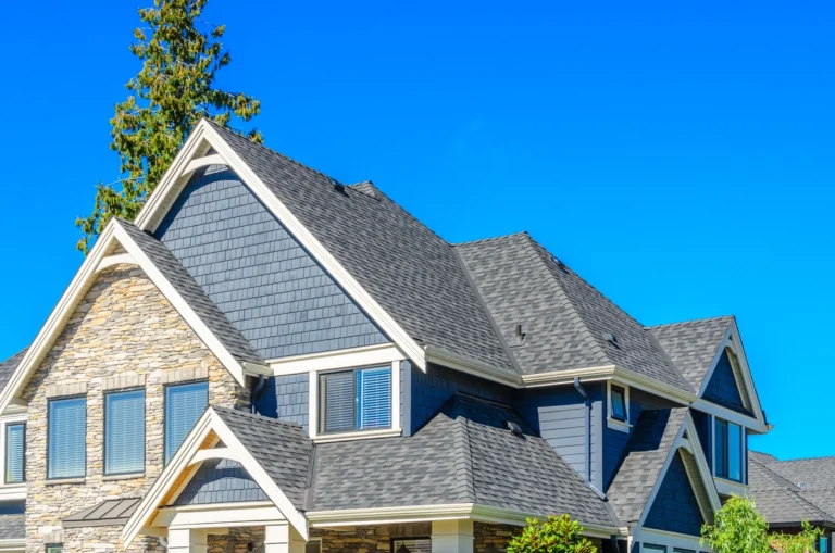 close up of roof on a home