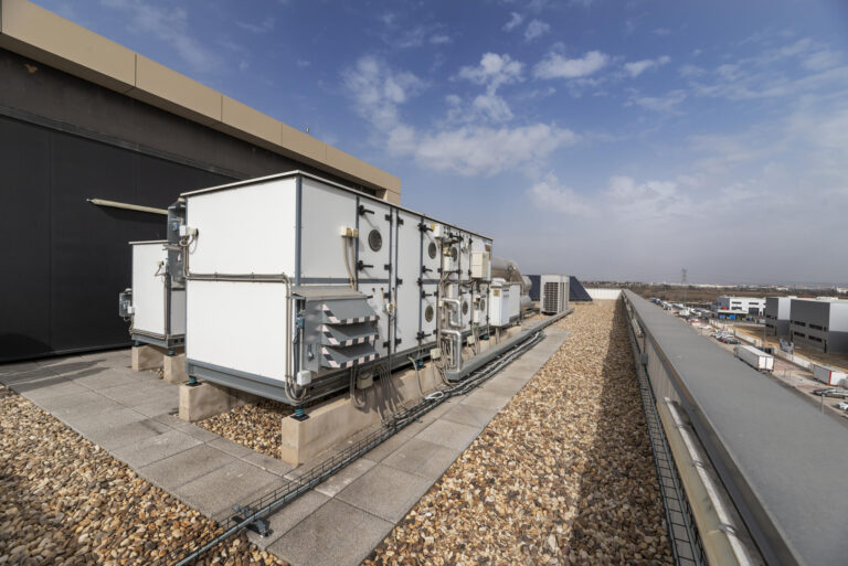 built up roof-commercial roof with hvac and BUR