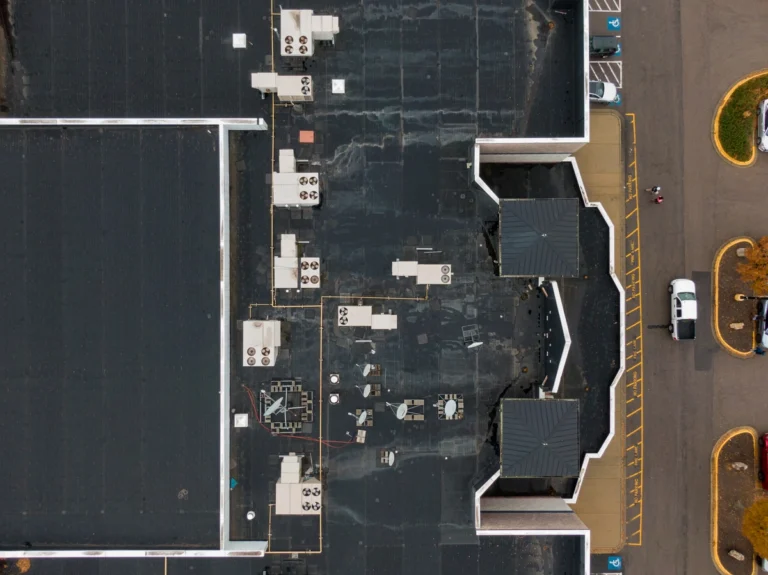 black flat roof epdm