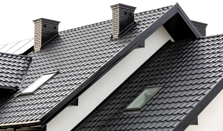 black roofing metal