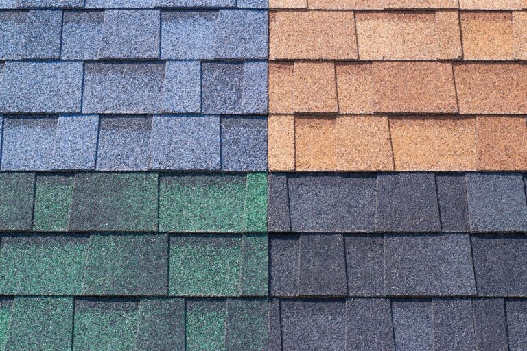multi-colored shingles