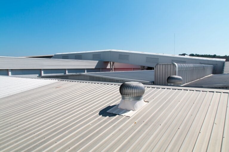 metal industrial roof