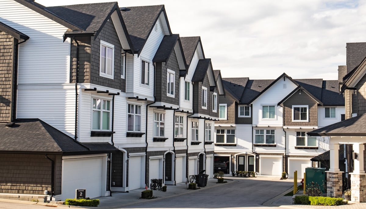Freshly build townhomes