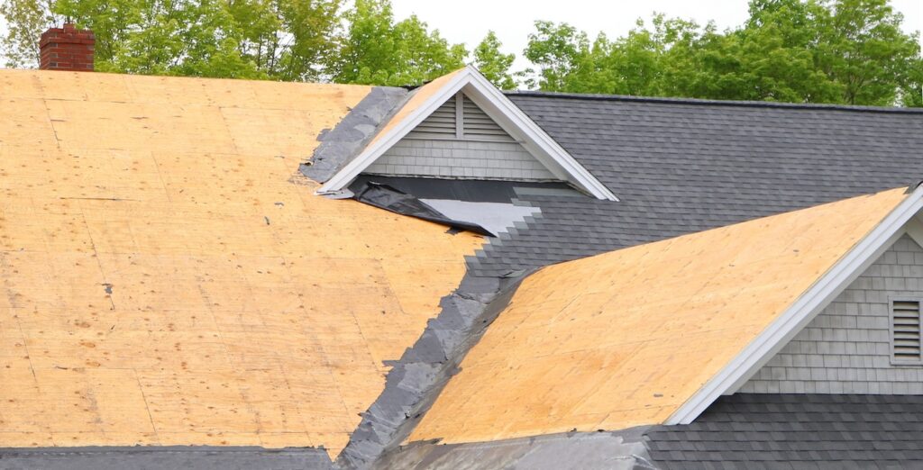 new roof under construction