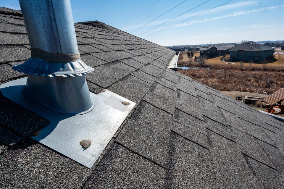flashing at base of chimney