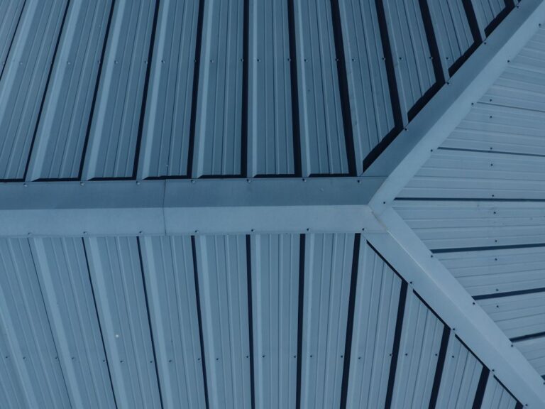 blue metal roof insulation