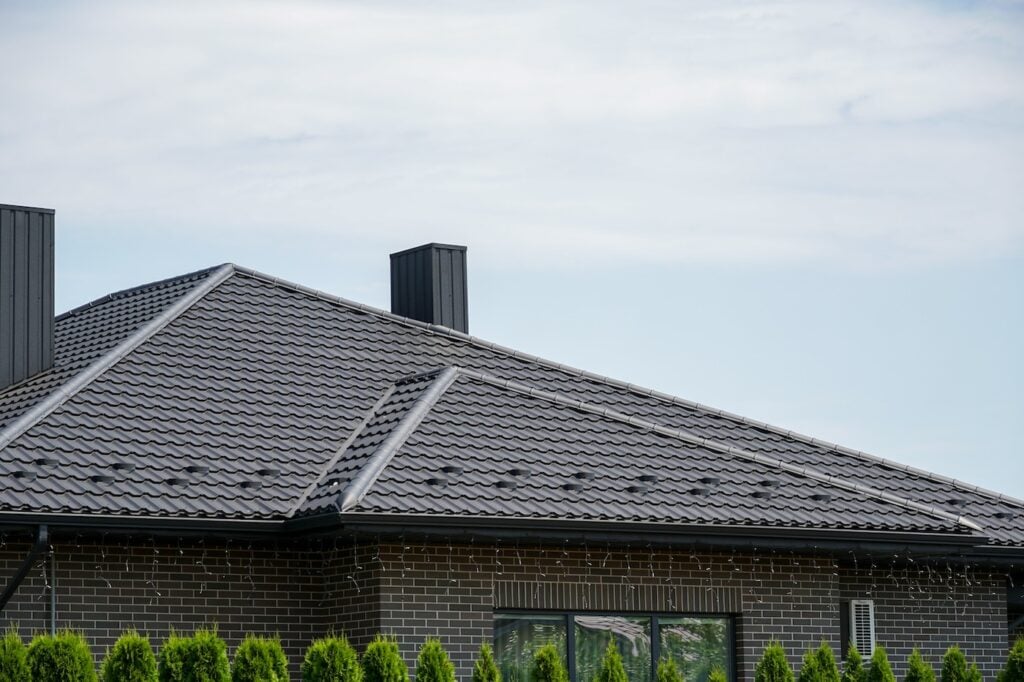 new black metal roof shingles