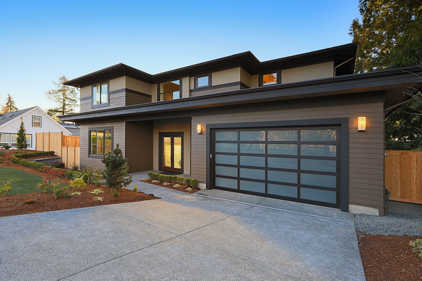 wood grain metal siding