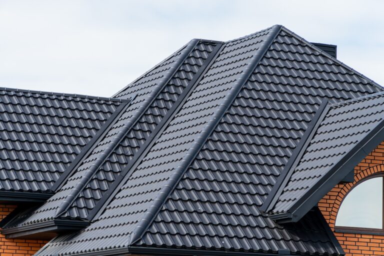 metal roof high slope
