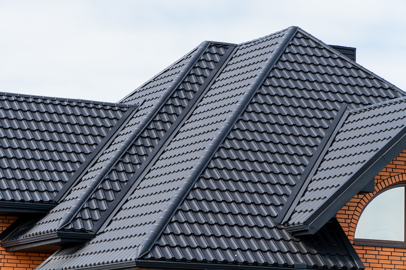 metal roof high slope
