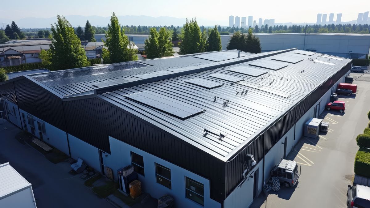commercial low slope metal roof