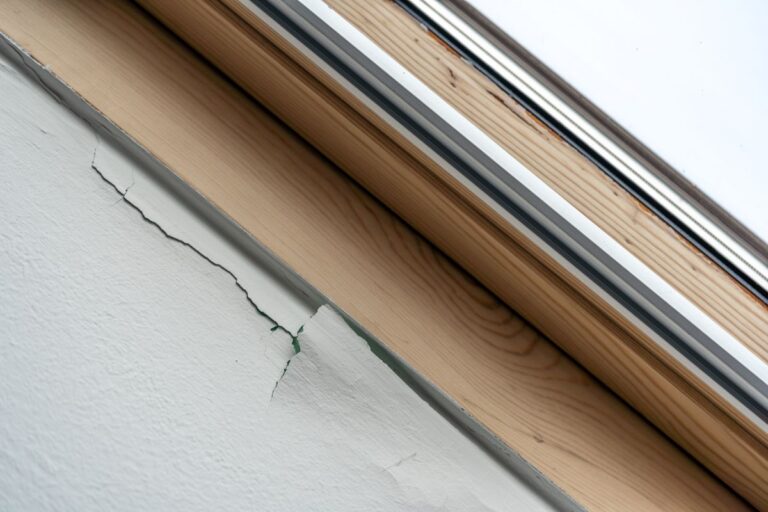 cracked paint in attic due to condensation