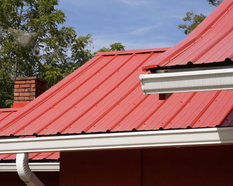 roof gutters guide red metal roof